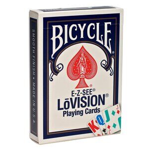 Bicycle E-Z See Low Vision Playing Cards –Large Print Easy Read - Sealed Seniors